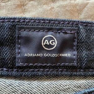 AG “The Stevie Cuff” slim, straight, cuffed jeans